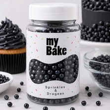 My Bake 4 mm Siyah Draje Şeker – Pasta ve Tatlı Süsleme Şekeri