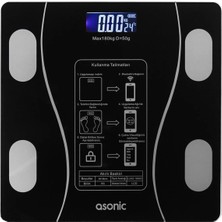 Premini Dijital Bluetooth Baskül, Siyah, 260X260 Mm, 2’li Aaa Pil Hediye