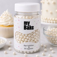 My Bake 4 mm Beyaz Draje Şeker – Pasta ve Tatlı Süsleme Şekeri