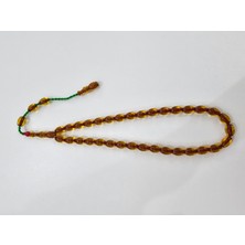 Zeyzun Usta Imzalı Sıkma Kehribar Tespih 9 x 12,5 mm Beyzi Kesim