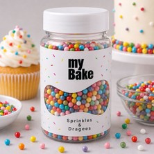 My Bake 4 mm Karışık Renkli Draje Şeker – Pasta ve Tatlı Süsleme Şekeri