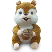 PopŞeker Peluş Sincap 35 cm Büyük Boy | Yumuşak Doku ve Sevimli Tasarım