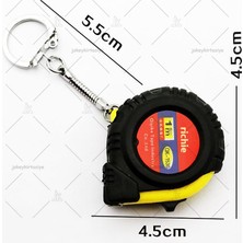 Jokey Kırtasiye Cep Tipi Anahtarlıklı Otomatik Çelik Mezura (1.metre)