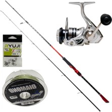 Remixon Prestige Red 210 cm 4-32 gr Karbon Kamış - Metalim 2000S 5+1 Bb Makina- Lrf - Spin Olta Seti