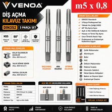 Venoa Diş Açma Kılavuz Takımı DIN352 M5 Set 3 Parça