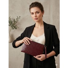 Yonca Outlet Siyah - Lacivert – Bordo - Yeşil -14CM Fermuarlı Şık El Çantası Günlük Kullanım