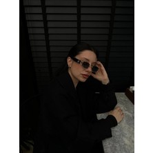 Moonmee Ciaga Piercing Güneş Gözlüğü - Unisex Güneş Gözlüğü Siyah UV400 Korumalı