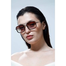 Moonmee Stark Premıum - Unisex Güneş Gözlüğü Leopar Kahve UV400 Korumalı