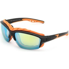 Moonmee K-03 - Unisex Güneş Gözlüğü Siyah / Turuncu UV400 Korumalı