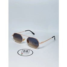 Moonmee Jıses Premıum - Unisex Güneş Gözlüğü Gold Renkli UV400 Korumalı