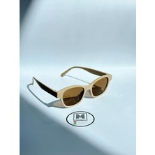 Moonmee Mesin - Unisex Güneş Gözlüğü Şeffaf UV400 Korumalı