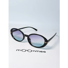 Moonmee Flam Unisex Oval Mavi Rengarenk Güneş Gözlüğü