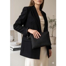Yonca Outlet Iyah Clutch Çanta – 23X14 cm Fermuarlı Şık El Çantası, Günlük ve Abiye Kullanım (Model 102)