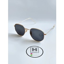 Moonmee Milan Güneş Gözlüğü - Unisex Güneş Gözlüğü Gold UV400 Korumalı