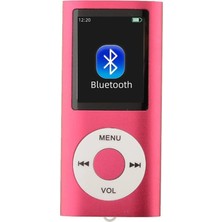 Tastech 5007MP Metal Mp3 Player Renli Ekranlı Fm Radyolu Bluetoth Lu Hafıza Kartı Girişli Müzik Çalar Kırmızı