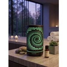 Erdineks Ahşap Aromaterapi Difüzörü - 7 Renk LED Işıklı Uçucu Yağ Buhar Makinesi 200ML