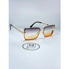 Moonmee Escap Güneş Gözlüğü - Unisex Güneş Gözlüğü Gold Renkli UV400 Korumalı