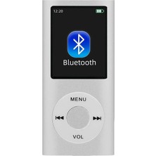 Tastech 5007MP Metal Mp3 Player Renli Ekranlı Fm Radyolu Bluetoth Lu Hafıza Kartı Girişli Müzik Çalar Gümüş