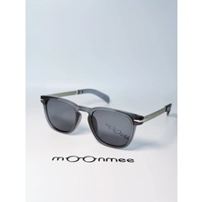 Moonmee Memtes Unisex Dikdörtgen Grey Güneş Gözlüğü