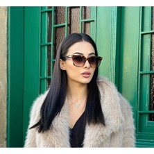 Moonmee Maldia Güneş Gözlüğü - Unisex Güneş Gözlüğü Leopar UV400 Korumalı