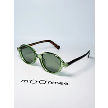 Moonmee Prole Premıum Unisex Oval Kamuflaj / Yeşil Güneş Gözlüğü