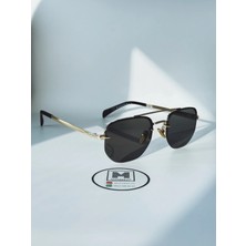 Moonmee Cahef Premıum - Unisex Güneş Gözlüğü Gold UV400 Korumalı