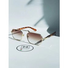 Moonmee Eşref - Unisex Güneş Gözlüğü Altın UV400 Korumalı