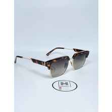 Moonmee Gats - Unisex Güneş Gözlüğü Leopar / Koyu Mavi UV400 Korumalı