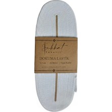 Sıhhat Dardokuma 3.5 cm 10 metre Süper Lüx  Dokuma Lastik Beyaz - Paça Lastik , Alez Lastik , Çok Amaçlı Lastik