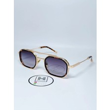 Moonmee Klok Premıum - Unisex Güneş Gözlüğü Gold / Siyah UV400 Korumalı