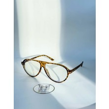 Moonmee Tober Blue Bllock - Unisex Güneş Gözlüğü Leopar UV400 Korumalı