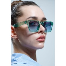 Moonmee Oplas Güneş Gözlüğü - Unisex Güneş Gözlüğü Yeşil UV400 Korumalı