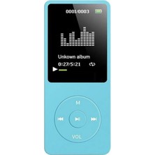Tastech 1049MP 8gb Hafıza Kartı Hediyeli Ekranlı Mp3 Çalar Dahili Hoparlör Fm Radyo Bluetooth Müzik Çalar Mavi