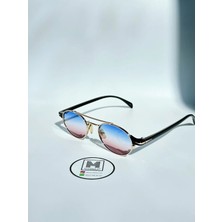 Moonmee Dave - Unisex Güneş Gözlüğü Mavi Rengarenk UV400 Korumalı
