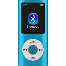 Tastech 5007MP Metal Mp3 Player Renli Ekranlı Fm Radyolu Bluetoth Lu Hafıza Kartı Girişli Müzik Çalar Mavi