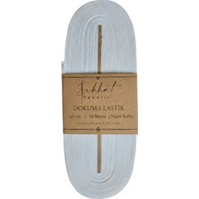 Sıhhat Dardokuma 4.5 cm 10 metre Süper Lüx Lastik Beyaz -Don Lastik- Paça Lastik , Alez Lastik , Çok Amaçlı Lastik