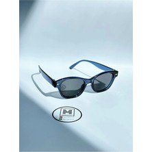 Moonmee Mesin - Unisex Güneş Gözlüğü Mavi / Siyah UV400 Korumalı