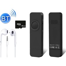 Tastech 5014MP Şarjlı Mp3 Çalar Bluetooth Lu Müzik Player Mini Mp3 Stick Hafıza Kartı Girişli 16GB Tf Kart Hediyeli Siyah