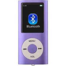 Tastech 5007MP Metal Mp3 Player Renli Ekranlı Fm Radyolu Bluetoth Lu Hafıza Kartı Girişli Müzik Çalar Mor