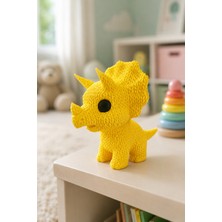 My Craft 3D Örgü Dokulu Sevimli Dinozor Figür Oyuncak Dekoratif Çocuk Odası Süs Objesi Pla Malzeme