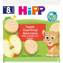 Hipp Organik Elmalı Pirinçli Bebek Gofreti 30 G (3'li Paket)
