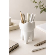 My Craft 3D Diş Tasarımlı Kalemlik Masaüstü Organizer Dekoratif Pla Ofis ve Çalışma Masası Düzenleyici