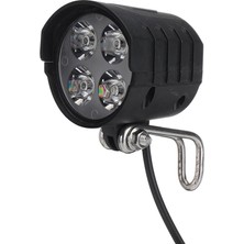 Heugers 4 Led\'li Mercekli 12V-72V E-Bike ve Scooter Kornalı Ön Far (155 cm Kablo)