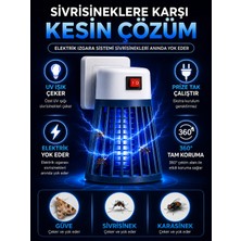  elektrikli uv ışıklı sivrisinek tuzağı – prize tak & unut - 360° etkili - kimyasal ıçermez - bebek & evcil hayvan dostu