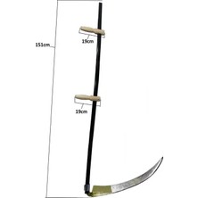 Mbb E-Ticaret Komple Tırpan - Metal Saplı 6 Parça Set - Ahşap Elcik 70 cm