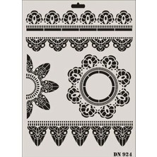 Mbb E-Ticaret Rich Dantel Seri DN-924 Stencil 35X25 cm