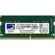 Mbb E-Ticaret 16 GB DDR4 2666MHZ Twınmos Ram Yüksek Performanslı Soğutucu ile Uyumlu MDD416GB2666N