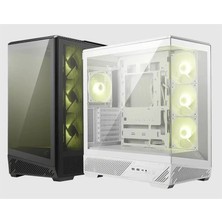 Mbb E-Ticaret Msı Mag Pano 130R Pz Temperli Cam 3X120MM Reverse Argb 1X120MM Argb Fan Atx Panoramik Gaming Bilgisayar Kasası