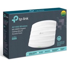 Mbb E-Ticaret Tp-Lınk Omada EAP225 AC1350 Dual Band Wıfı 1xgbıt RJ45 450MBPS/2.4GHZ Tavan Tipi Access Poınt (Poe Adaptörü Dahil)