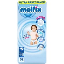 Mbb E-Ticaret Bebek Bezi Ultra Fırsat Paketi 6 Beden 15+ kg 62 Adet